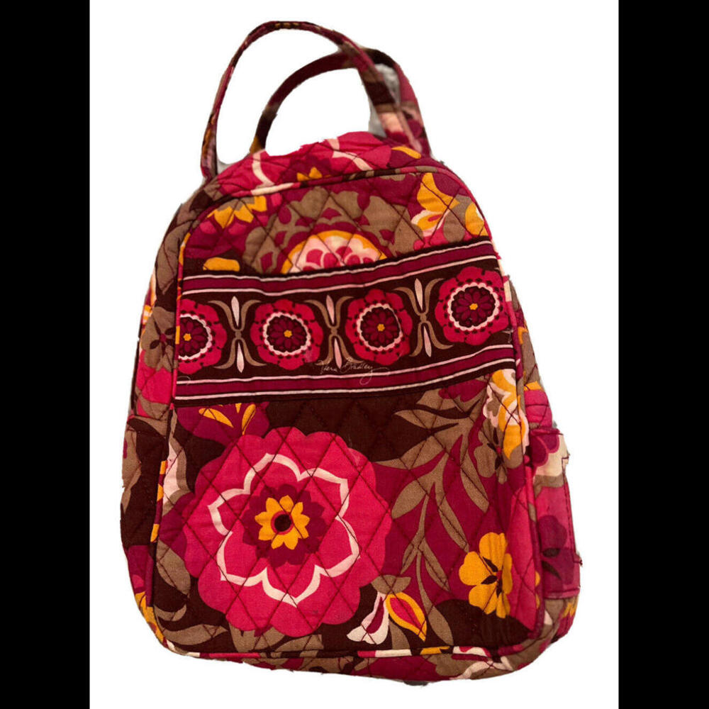 Vera Bradley Insulated Lunch Bag in CARNBY Pattern Lunchbox
